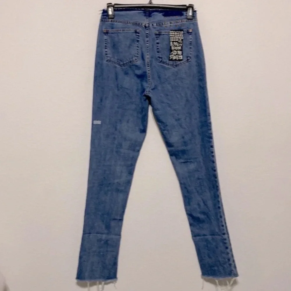 Ksubi Straight n Narrow Ripped City Skinny Jeans Size 28